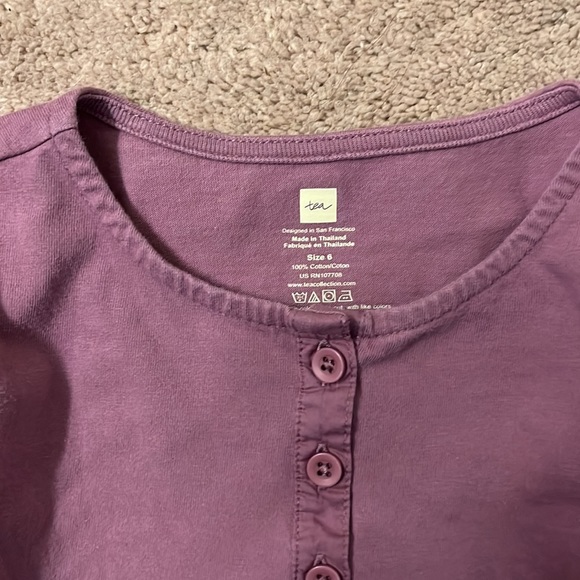 Tea Collection Purple Dress Size 6 - Picture 2 of 4